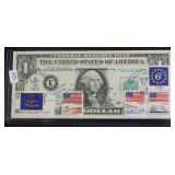 GEM BU 1 $ FIRST DAY COVER FEDERAL RESERVE NOTE