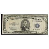 5 DOLLAR SILVER CERTIFICATE VF