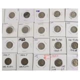20 MIXED NICKELS