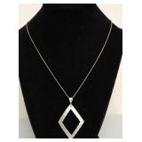 STERLING SILVER DIAMOND CUT NECKLACE