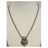 STERLING SILVER CHARM NECKLACE