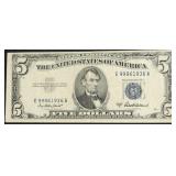 5 $ SILVER CERTIFICATE VF