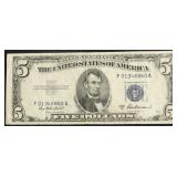 5 $ SILVER CERTIFICATE VF