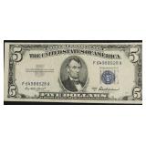 1953 A 5 $ SILVER CERTIFICATE VF