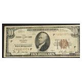 1929 10 $ NATIONAL CURRENCY F