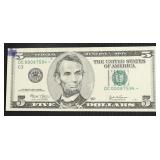 GEM BU 5 $ STAR FEDERAL RESERVE NOTE