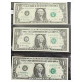 3 // 1$ STAR FEDERAL RESERVE NOTES