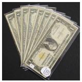 8 SILVER CERTIFICATES