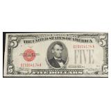 1928 5 $ US LEGAL TENDER VF