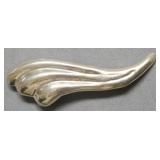 STERLING SILVER FEATHER BROACH