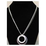 STERLING SILVER RING NECKLACE