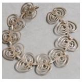 STERLING SILVER OPEN CUT BRACELET