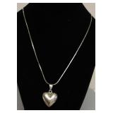 STERLING SILVER HEART NECKLACE