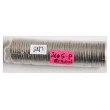 ROLL OF 2025 P  BISON NICKELS