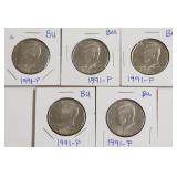 5 BU KENNEDY HALF DOLLARS