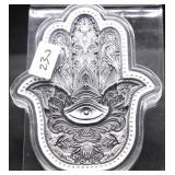 2 OZ .999 SILVER NICE ANTIQUE DESIGN