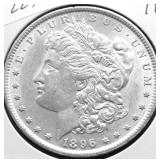 1896 MORGAN DOLLAR AU