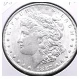 1887 MORGAN DOLLAR AU
