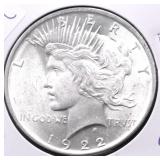 1922 CHOICE BU PEACE DOLLAR