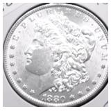 1880 CHOICE BU MORGAN DOLLAR