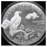 1993 ZAMBIA SILVER 250 KWACHA PROOF 5 OZ