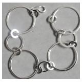 STERLING SILVER CIRCLE BRACELET