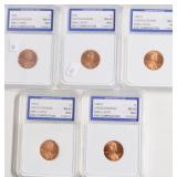 5 IGS GRADED COINS