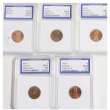 5 IGS GRADED COINS