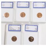 5 IGS GRADED COINS
