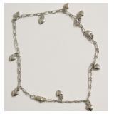 STERLING SILVER HEART BRACELET