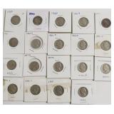 19  MIXED NICKELS