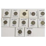 DOZEN WAR NICKELS