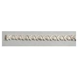 STERLING SILVER X AND O BRACELET