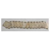 STERLING SILVER COIN BRACELET