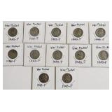 DOZEN WAR NICKELS