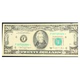 20 $ STAR FEDERAL RESERVE NOTE XF