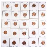 25 LINCOLN CENTS