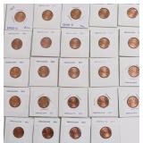 24 LINCOLN CENTS