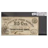 1866 NC RECYCLE PAPER 25 CENT FRACTIONAL NOTE