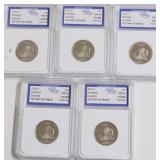 5 IGS GRADED COINS