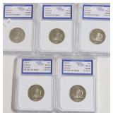 5 IGS GRADED COINS