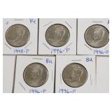 5 BU KENNEDY HALF DOLLARS