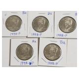 5 BU KENNEDY HALF DOLLARS