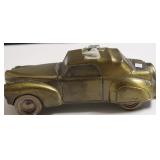 BANTHRICO INC METAL CAR BANK MADE IN USA  HAS KEY
