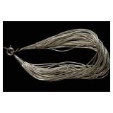 STERLING SILVER MULTI STRAN BRACELET