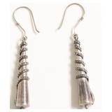 STERLING SILVER DROP EAR RINGS