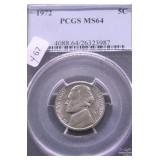 1972 PCGS MS64 JEFFERSON  NICKEL