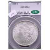 1884 O CAC MS64 MORGAN DOLLAR