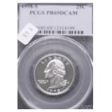 1998 S PCGS PF69DC WASHINGTON QUARTER