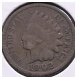1902 INDIAN HEAD CENT VG
